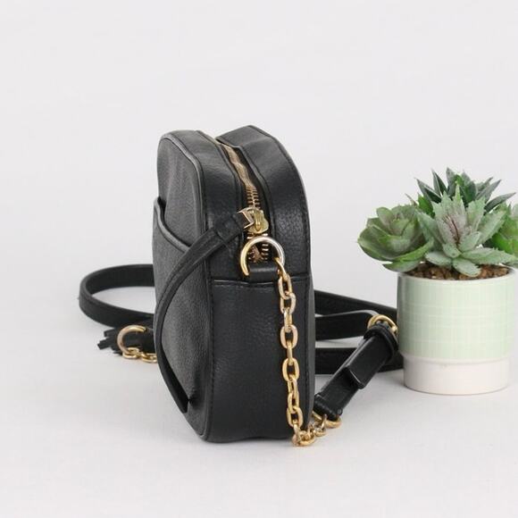 Tory Burch McGraw Black Leather Camera Bag - Picture 3 of 8